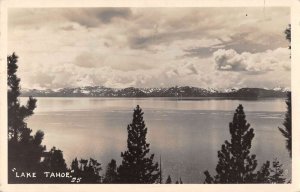 Lake Tahoe California Scenic View Real Photo Vintage Postcard AA52173