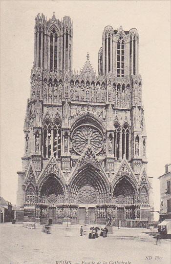 France Reims Cathedrale Facade