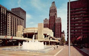Fountain, Theater in Charles Center Baltimore, Maryland MD Postcards