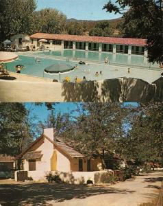 WARNER SPRINGS, CA California WARNER GUEST RANCH & POOL Roadside TWO Postcards