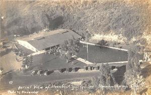 Steamboat Springs CO Spa Aerial View Signed Alexander RPPC Postcard