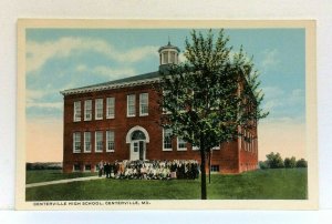 Centerville Maryland MD High School Vintage Postcard 