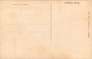 Italy art vintage postcard Dante Alighieri