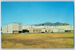 Bozeman Montana MT Postcard Men's Residence Hall Montana State College Vintage