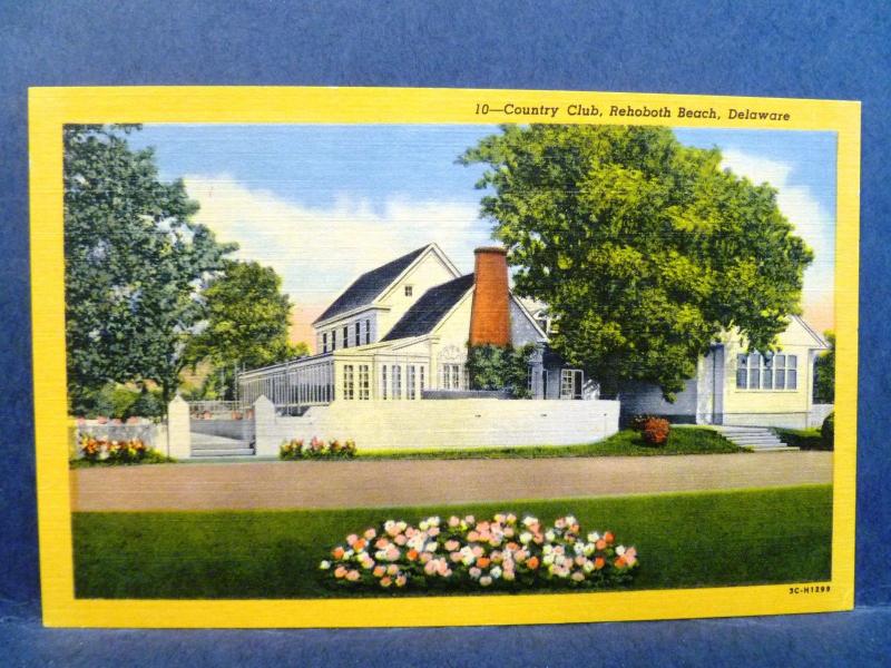 Old Postcard Country Club Rehoboth Beach DE