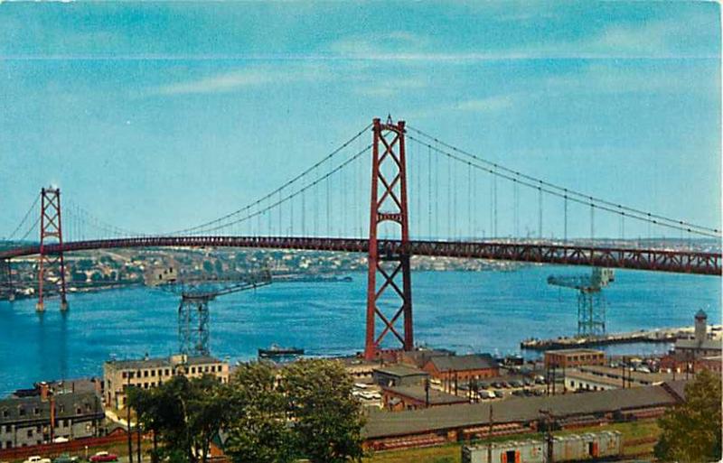 The Angus Macdonald Memorial Bridge Halifax with Dartmouth