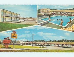 Unused Pre-1980 OLD CARS & GILBERT MOTEL Des Moines Iowa IA M0757