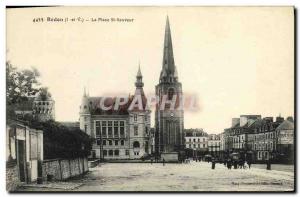 Old Postcard Redon Place St Sauveur