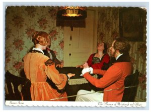 Vintage Seance Scene The Museum Of Witchcraft And Magic California. Postcard 7GE