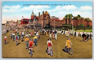 Marlborough Blenheim Hotels Atlantic City New Jersey NJ Boardwalk View Postcard