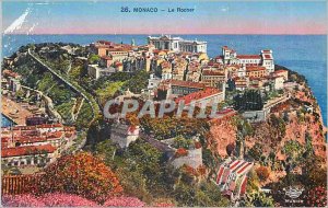 Old Postcard Monaco Rocher