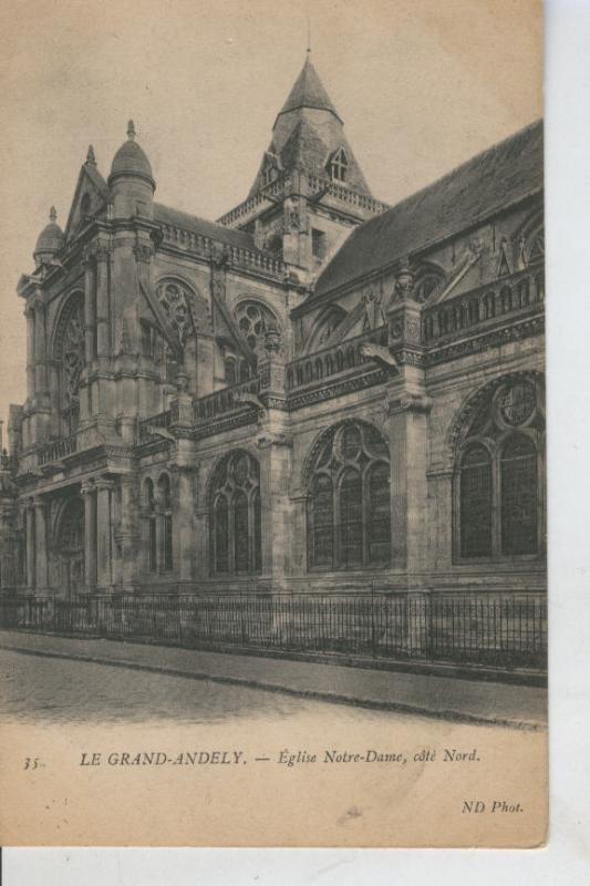 Postal 008544: Le Grand Andely, Eglise Notre Dame, cote Nord