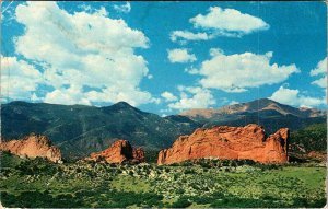 Postcard MOUNTAIN SCENE Colorado Springs Colorado CO AO3455