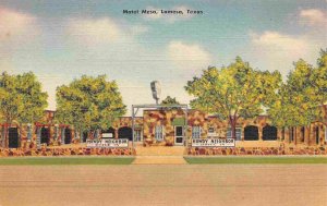 Motel Mesa Highway 180 87 Lamesa Texas 1951 linen postcard