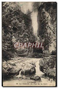 Old Postcard L & # 39Auvergne Cascade Du Pas De La Cere