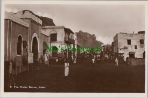 Yemen Postcard - Aden - The Crater Bazaar  RS34244