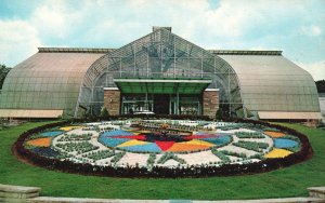 Vintage Postcard Birmingham Botanical Gardens Floral Clock Birmingham Alabama AL