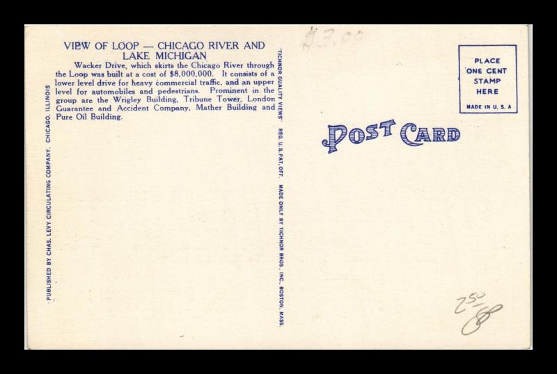 CHICAGO RIVER LAKE MICHIGAN CHICAGO ILLINOIS