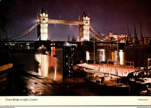 England London Tower Bridge At Night