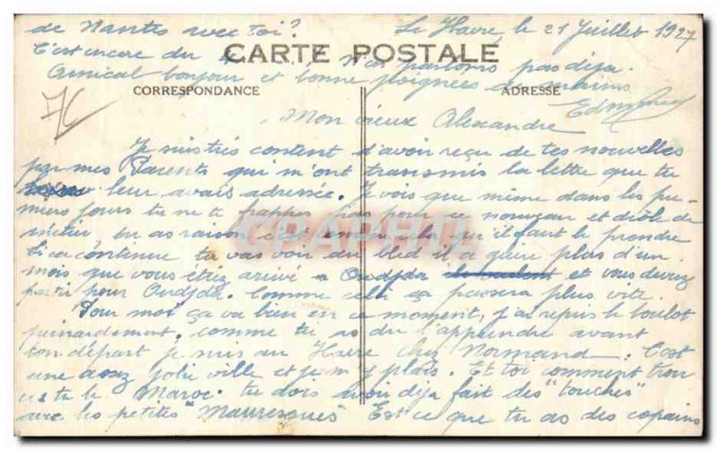 Old Postcard The Haver Boulevard Francois 1er