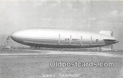 From Rubber City Stamp Club, Akron, Ohio USA Zeppelin Air Ship Akron Postcard...