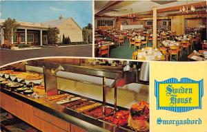 St Petersburg Florida 1970 Postcard Sweden House Smorgasbord Buffet