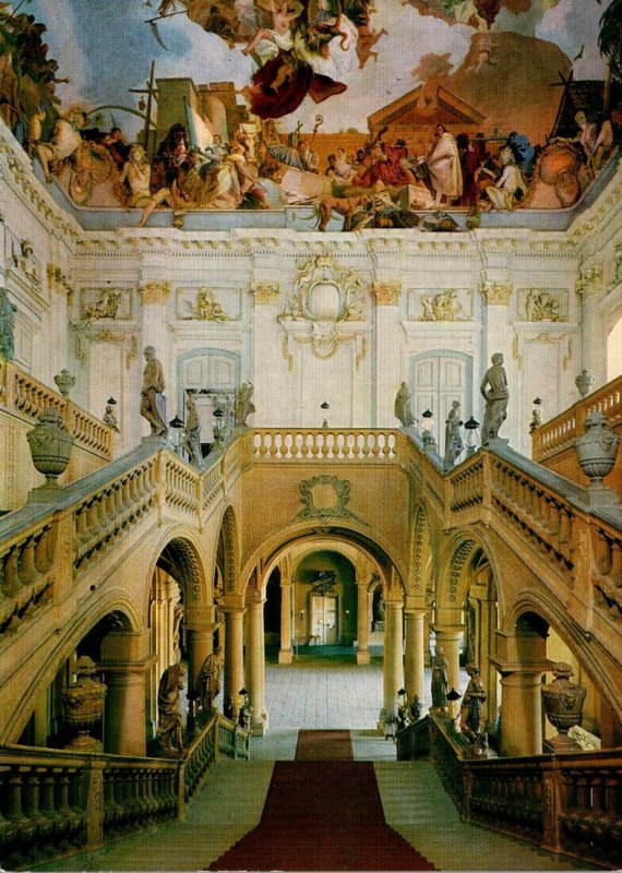 Germany Wuerzburg Residenz Treppenhaus