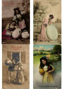 OEUF DE PAQUES EASTER EGGS GLAMOUR REAL PHOTO Lot of 250 CPA (L2456)