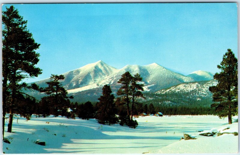 c1950s Flagstaff, AZ Winter San Francisco Peaks Ariz Snow Bowl Chrome PC A304