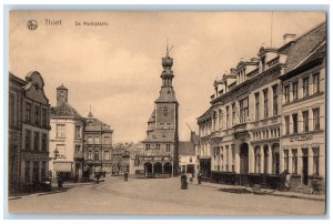 Tielt West Flanders Belgium Postcard The Marketplace c1910 Posted Antique