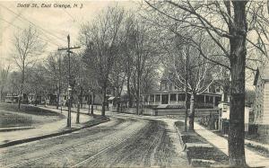 Dodd Street East Orange New Jersey 1909 Temme postcard 9113 Railroad