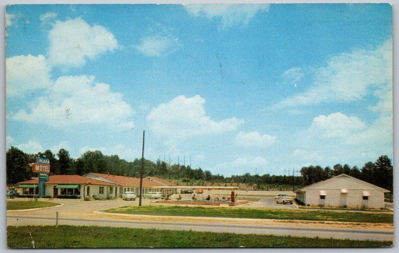 Hapeville Georgia 1957 Postcard The Plaza Motel near Atlanta