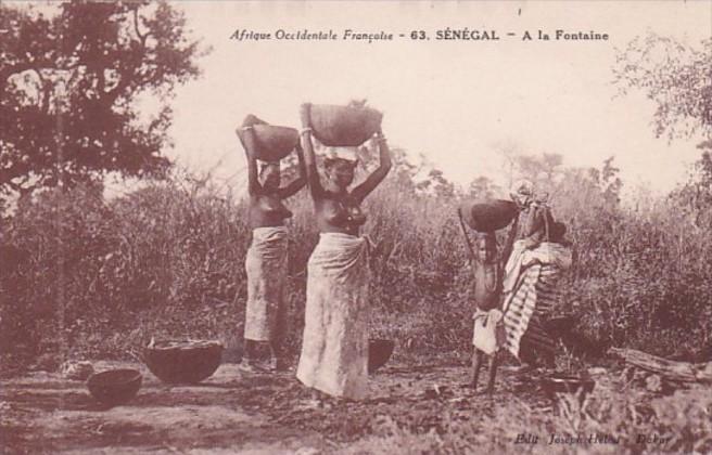 Africa Nude Topless Senegal A la Fontaine