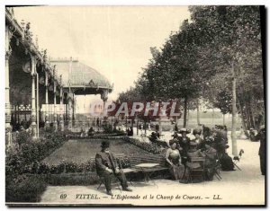 Old Postcard Vittel The Esplande And The Field Races
