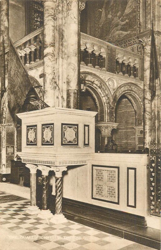 The Guards Chapel, London the pulpit