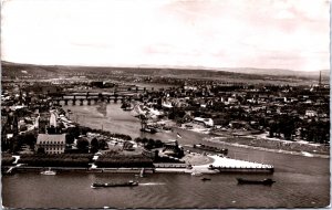 Germany Koblenz am Rhein Das Deutsche Eck Vintage RPPC C016