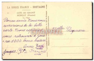 Old Postcard Morgat Beach