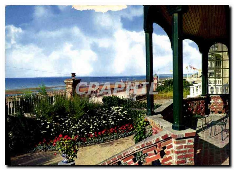 Postcard Moderne Cabourg Calvados promenade and the beach