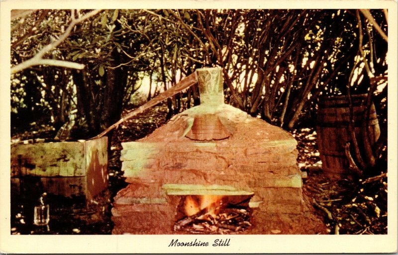 Moonshine Still Mountain Dew Kentucky KYPostcard VTG UNP Curteich Vintage Unused 