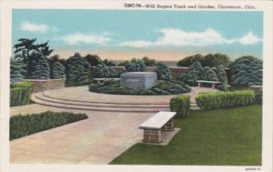 Oklahoma Claremore Will Rogers Tomb and Garden Curteich