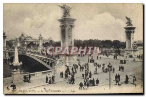 Postcard Old Paris VIII Pont Alexandre III