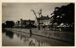 PC CPA Noordwijk BATAVIA Canal real photo postcard INDONESIA (a16932)