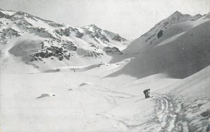 Austria Tirol im Winter Kubelgrubenkopf u. Rotpleisscharte Ascher Hutte hut