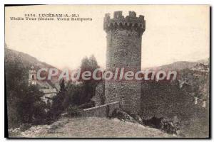 Postcard Old Luceram Old Tower feudal Vieux Remparts