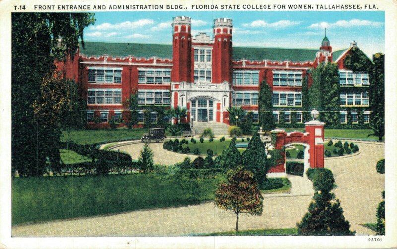 Entrance Administration Building Florida State College Women Tallahasse 06.55