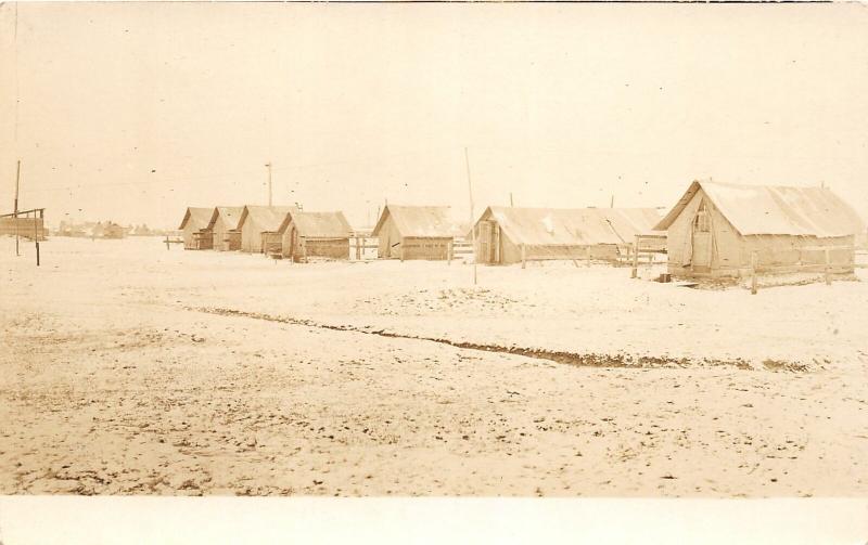 F27/ Galveston Texas RPPC Postcard c1910 Military Camp Tents