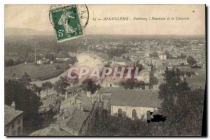 Postcard Old Angouleme Faubourg Houmeau and Charente