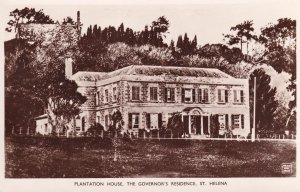 Plantation House St Helena Governors House RPC Postcard