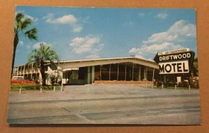 VINTAGE UNUSED POSTCARD - DRIFTWOOD MOTEL, TALLAHASSEE, FLORIDA