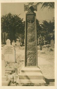 Bill Ruskin's Grave C-1910 Coniston UK  Cumbria UK RPPC Photo Postcard 20-12749